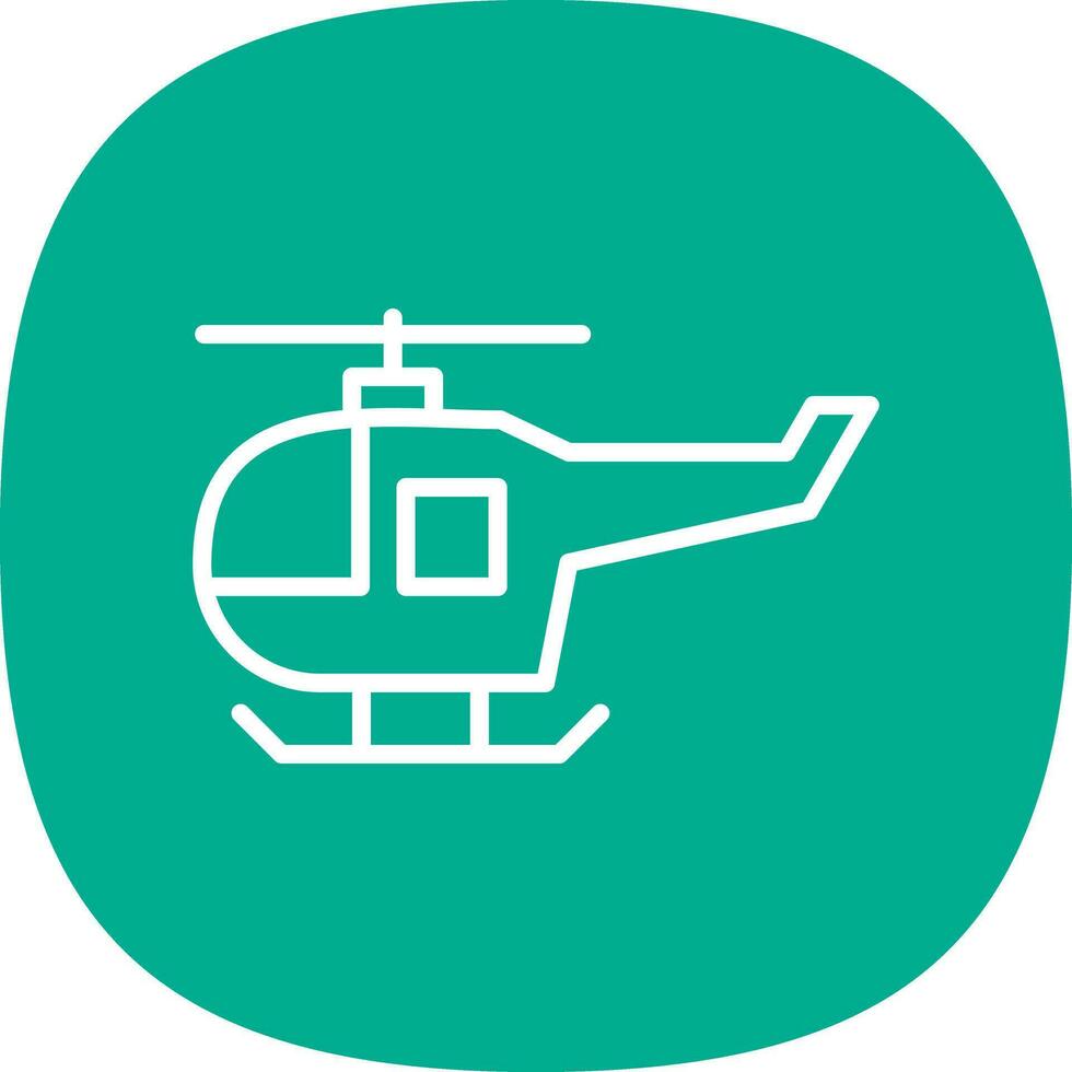 Helicopter Vector Icon Design