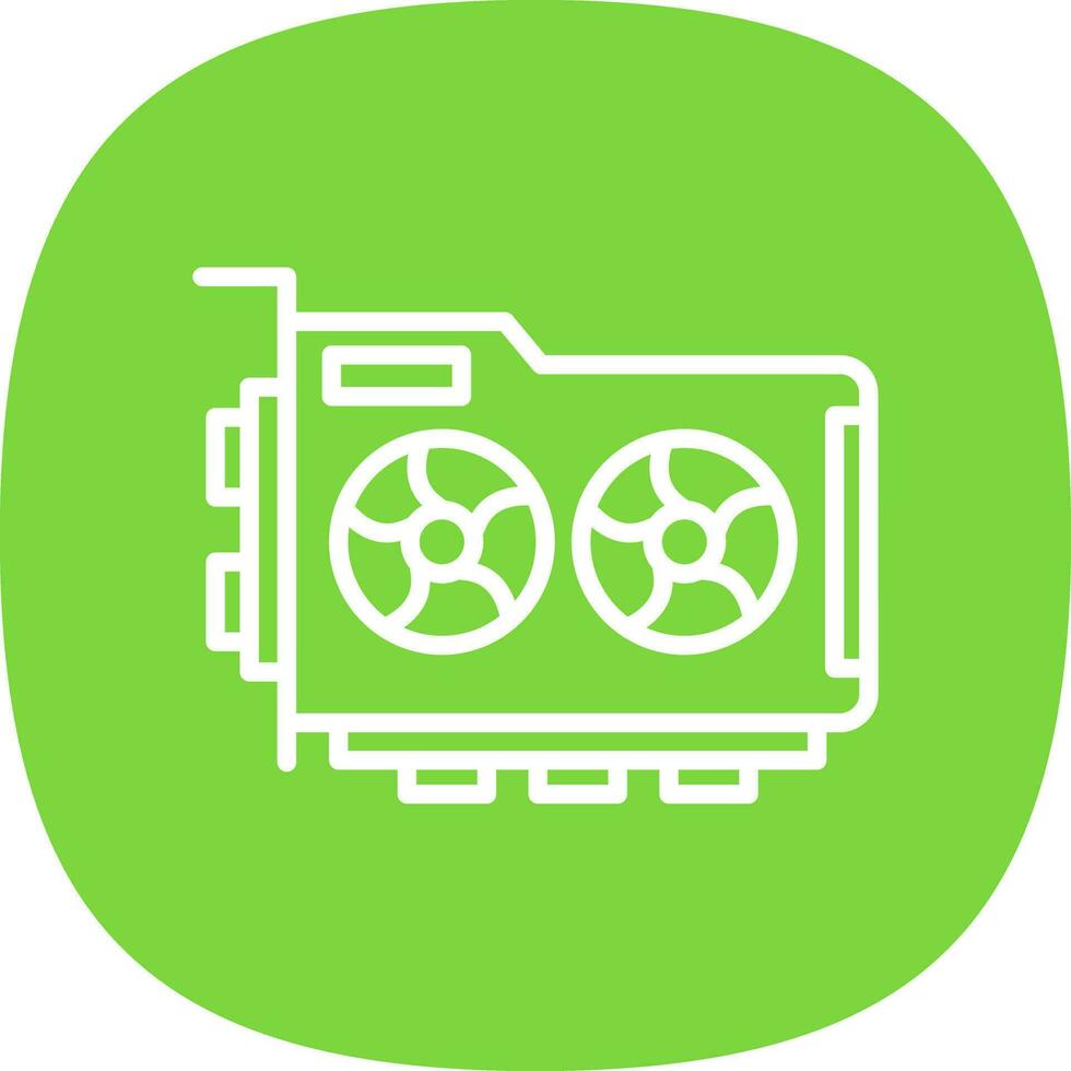 Graphic Card Vector Icon Design