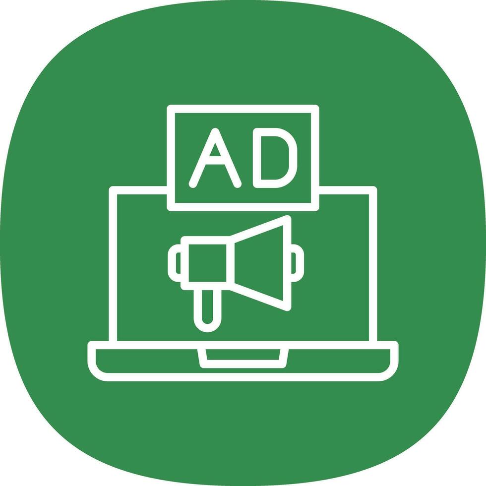 Online Advertising Vector Icon Design