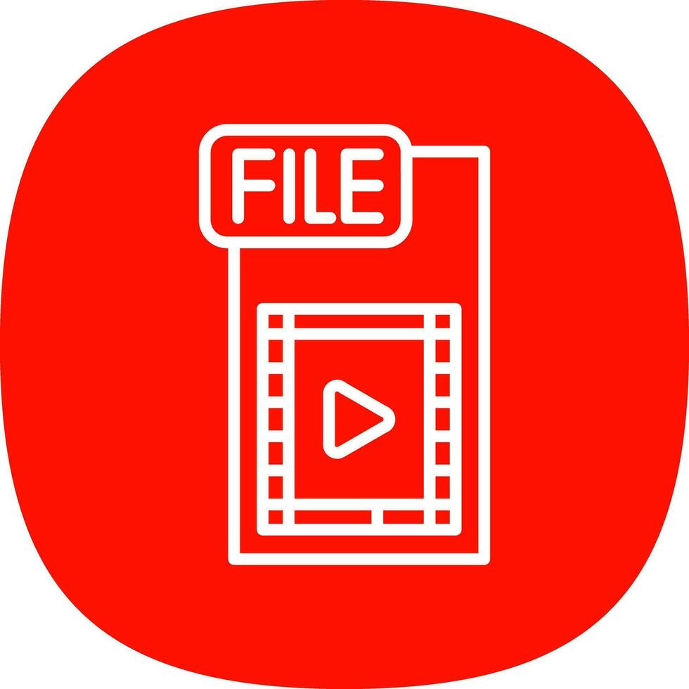 Video FIle Vector Icon Design