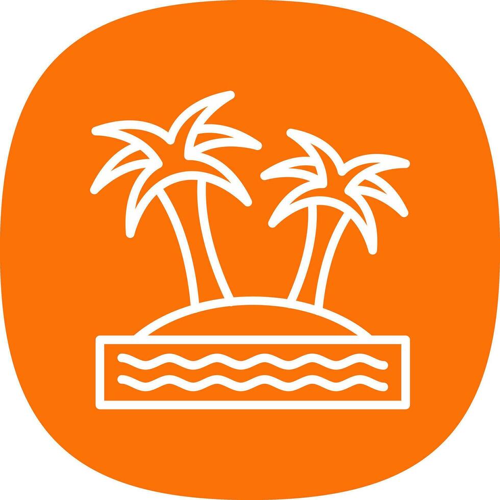 Island Vector Icon Design