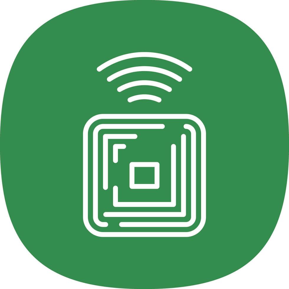 Rfid Chip Vector Icon Design