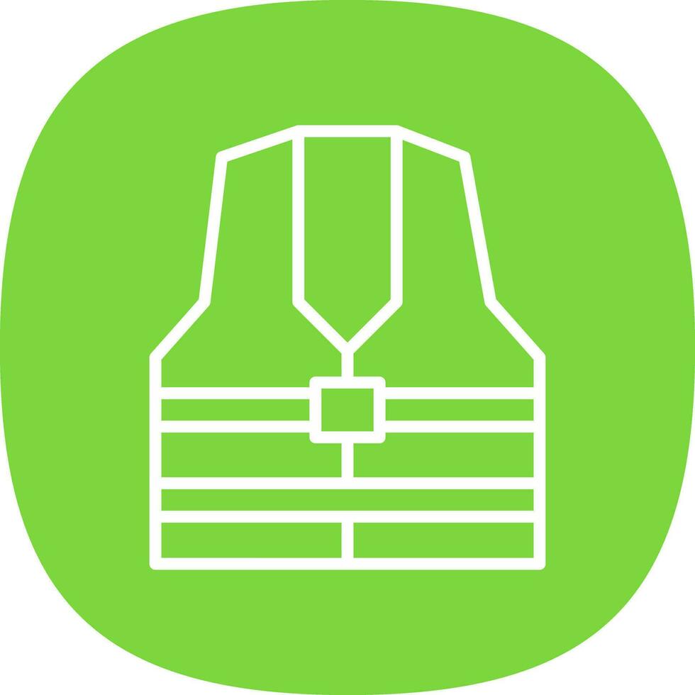Life Jacket Vector Icon Design