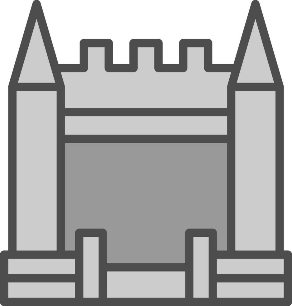 Inflatable Castle Vector Icon Design