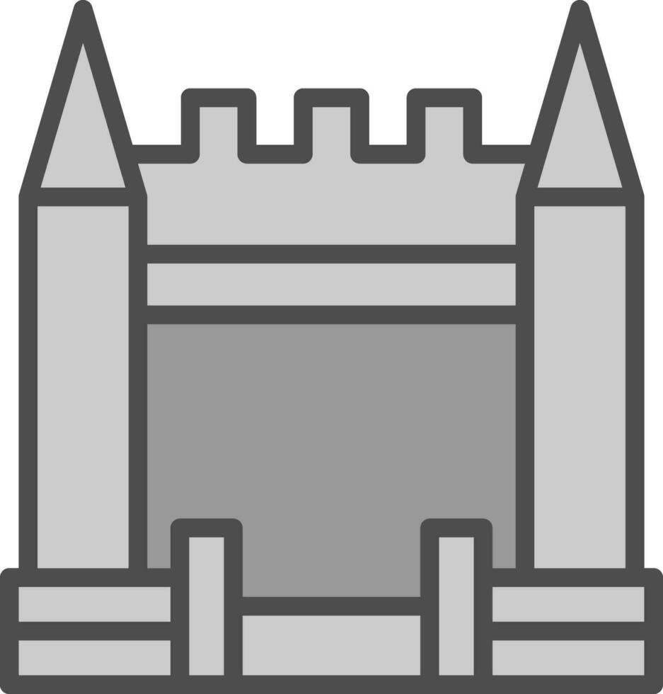 Inflatable Castle Vector Icon Design