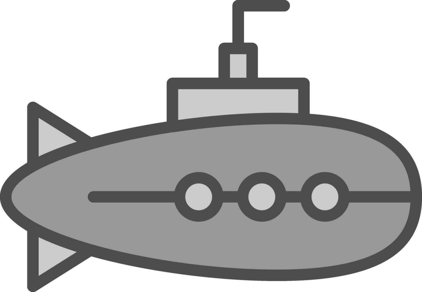 Submarine Vector Icon Design