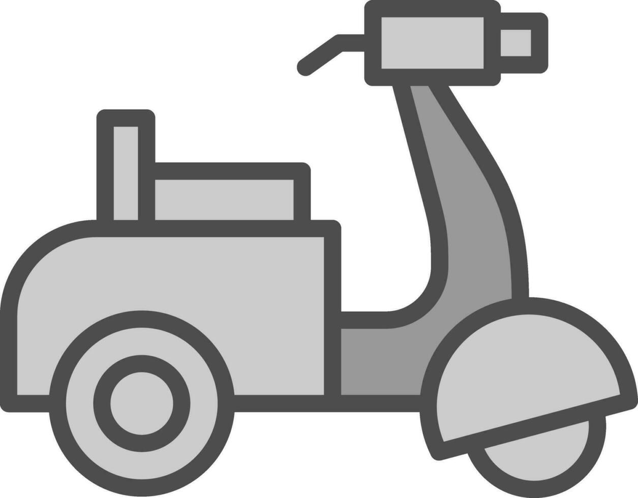 diseño de icono de vector de scooter