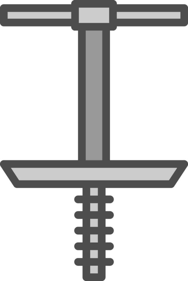 Pogo Stick Vector Icon Design