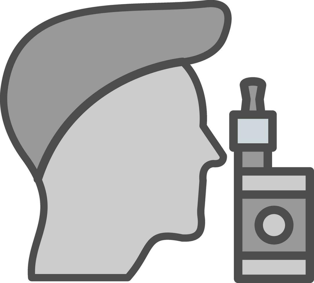 vaping vector icono diseño