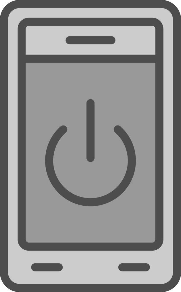 Power Off Vector Icon Design