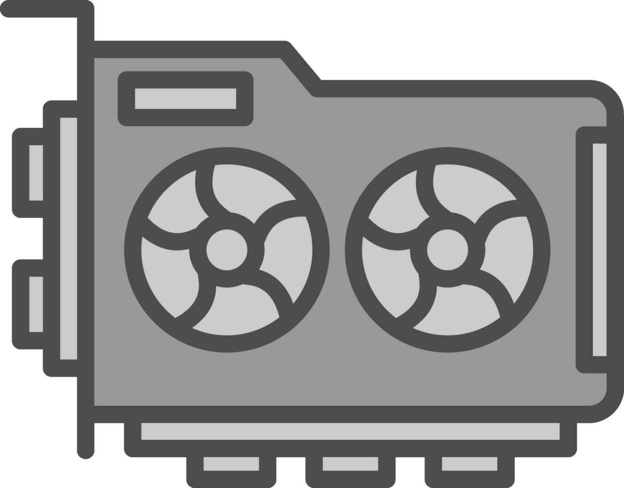 Graphic Card Vector Icon Design