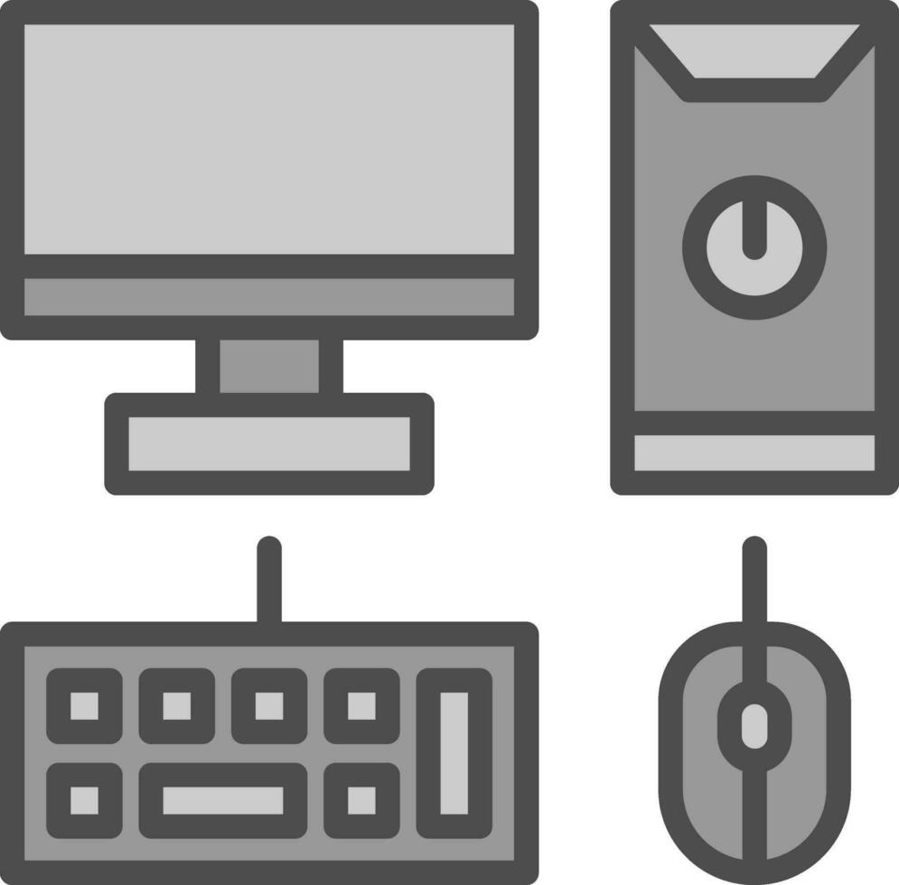 diseño de icono de vector de computadora