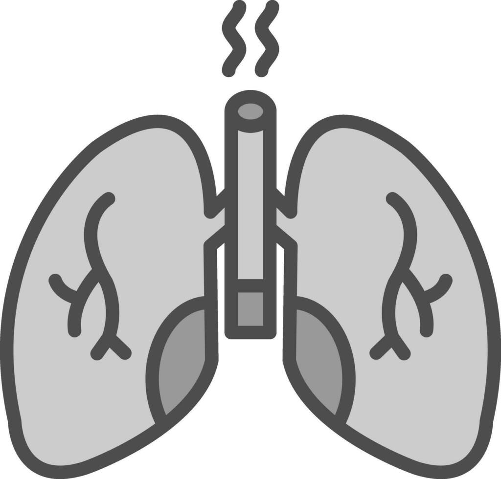 Lungs Vector Icon Design