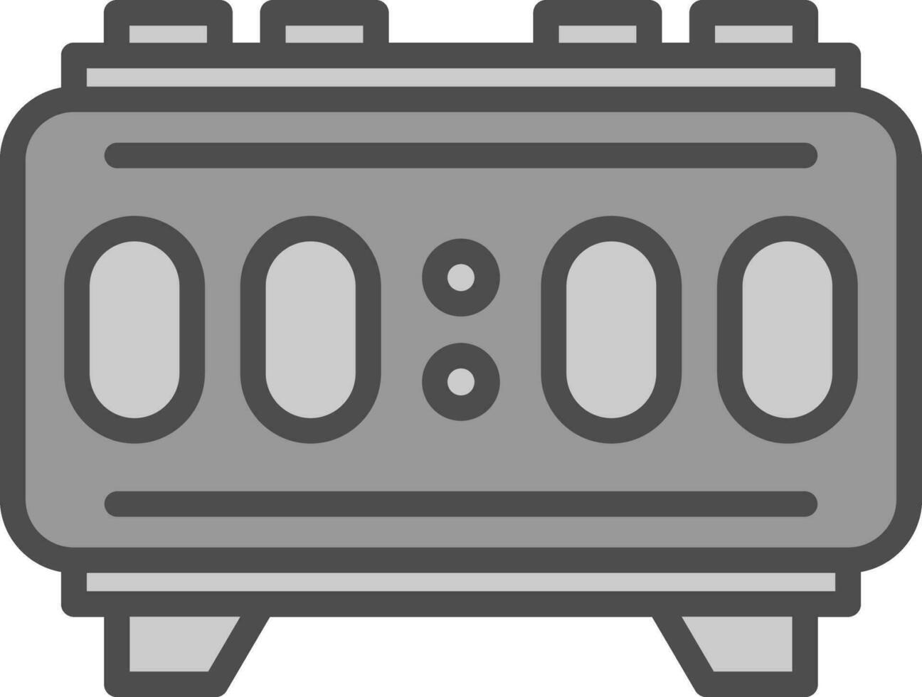 Digital Alarm Vector Icon Design