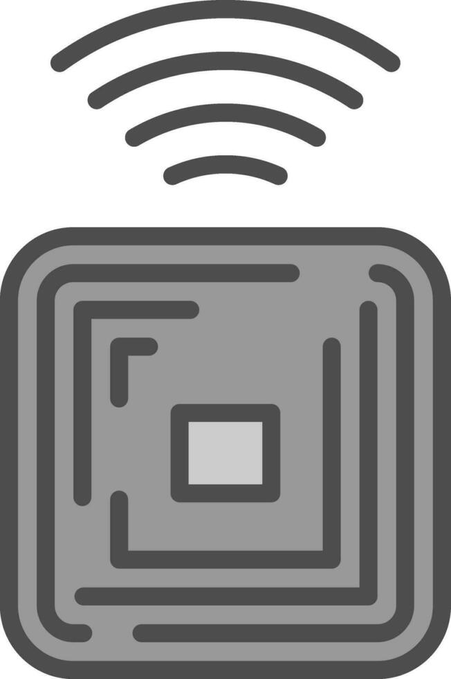 Rfid Chip Vector Icon Design