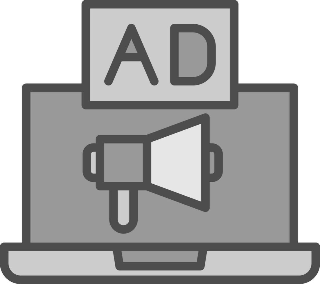 Online Advertising Vector Icon Design
