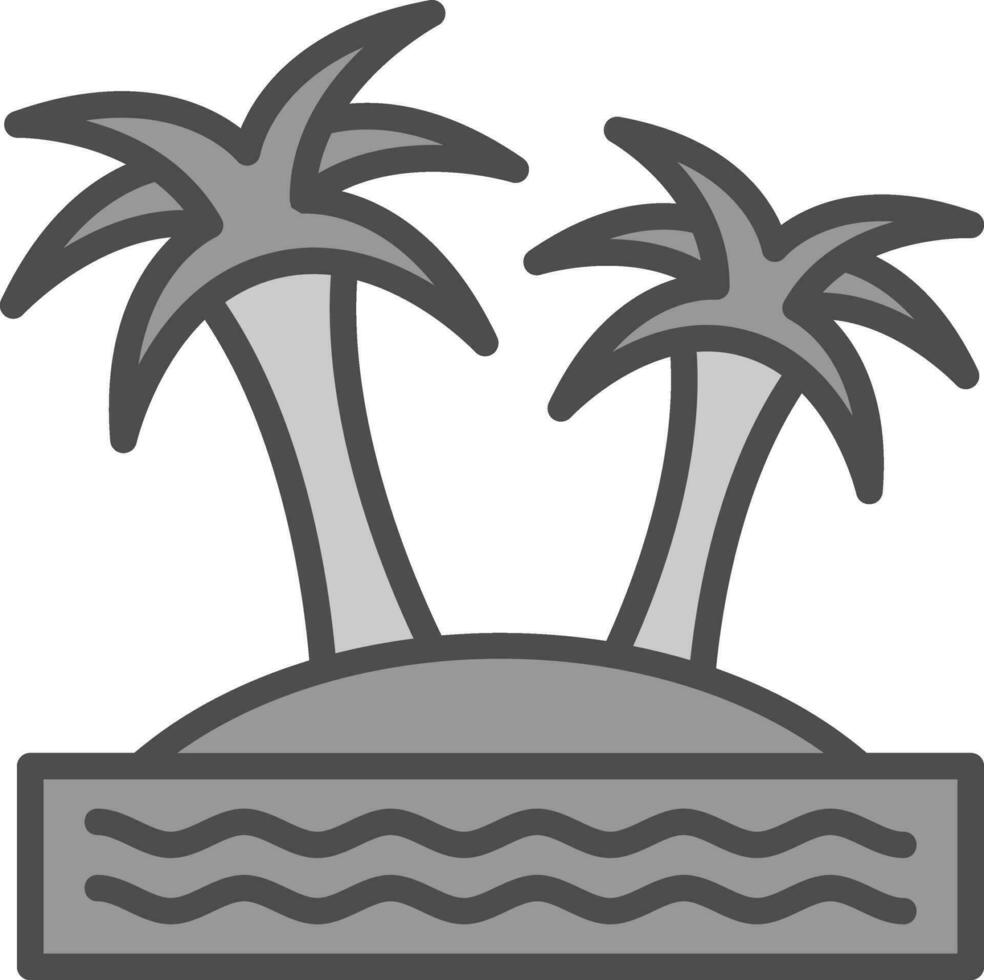 Island Vector Icon Design