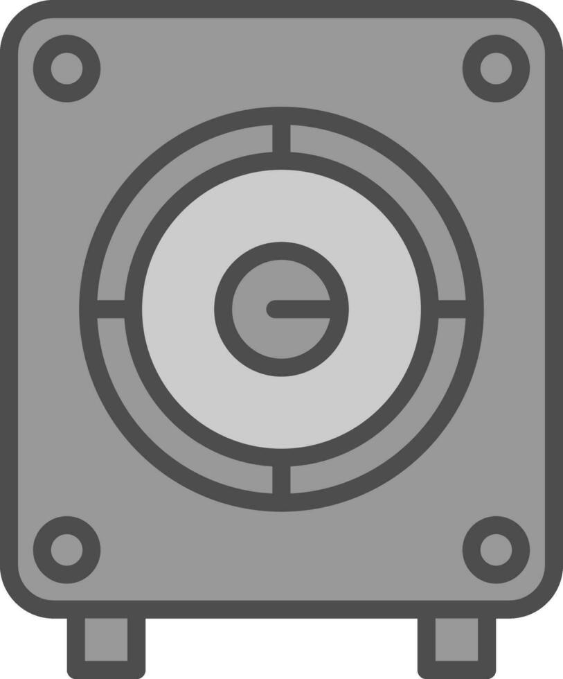 diseño de icono de vector de altavoz de graves