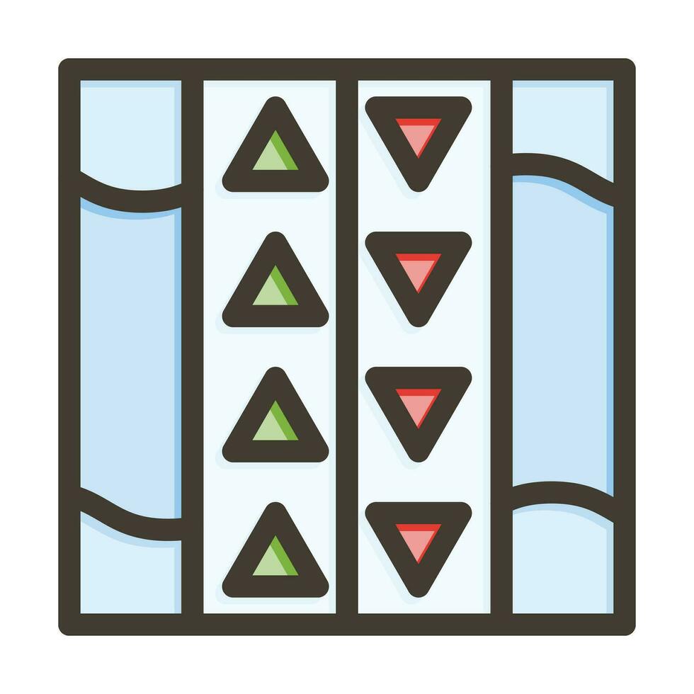 Pattern cloth Vector Thick Line Filled Colors Icon For Personal And Commercial Use.