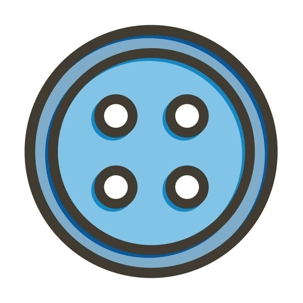 Buttons Vector Thick Line Filled Colors Icon For Personal And Commercial Use.
