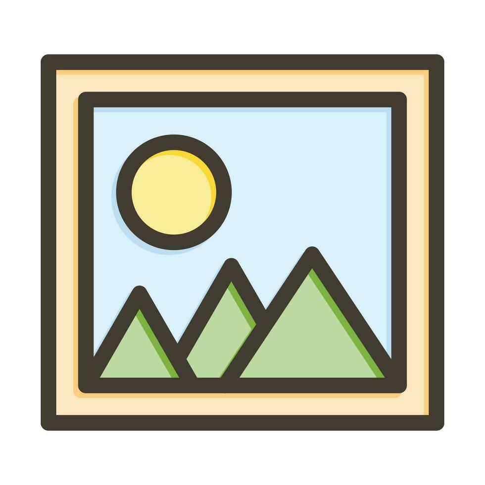 Photo Vector Thick Line Filled Colors Icon For Personal And Commercial Use.