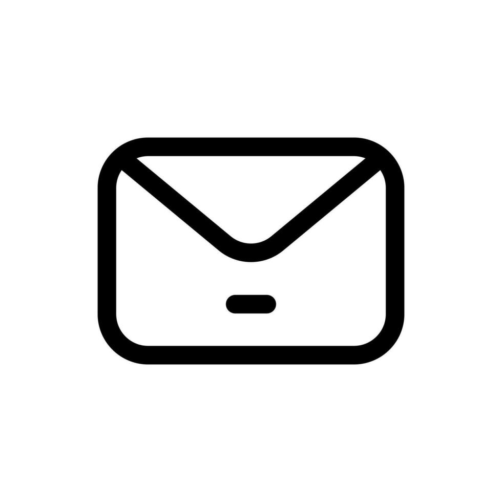 Mail icon in trendy flat style isolated on white background. Mail silhouette symbol for your website design, logo, app, UI. Vector illustration, EPS10.