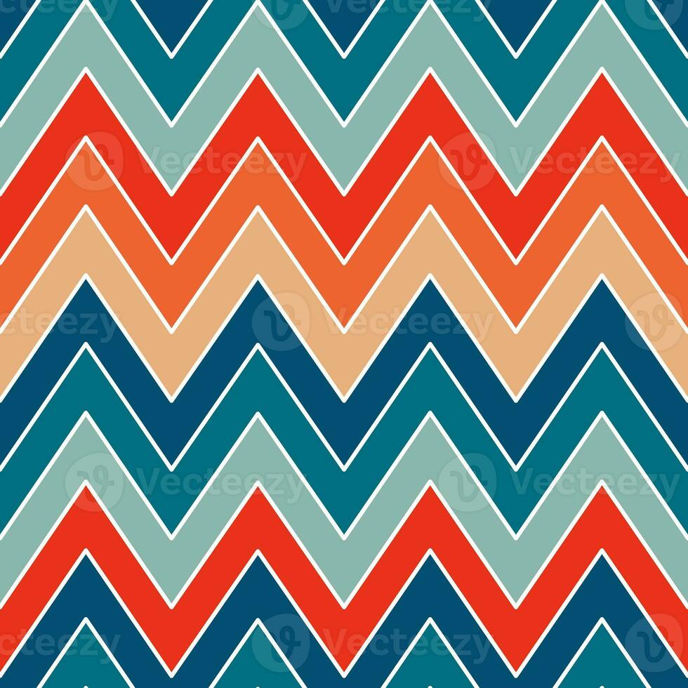 Vintage retro Christmas chevron pattern photo