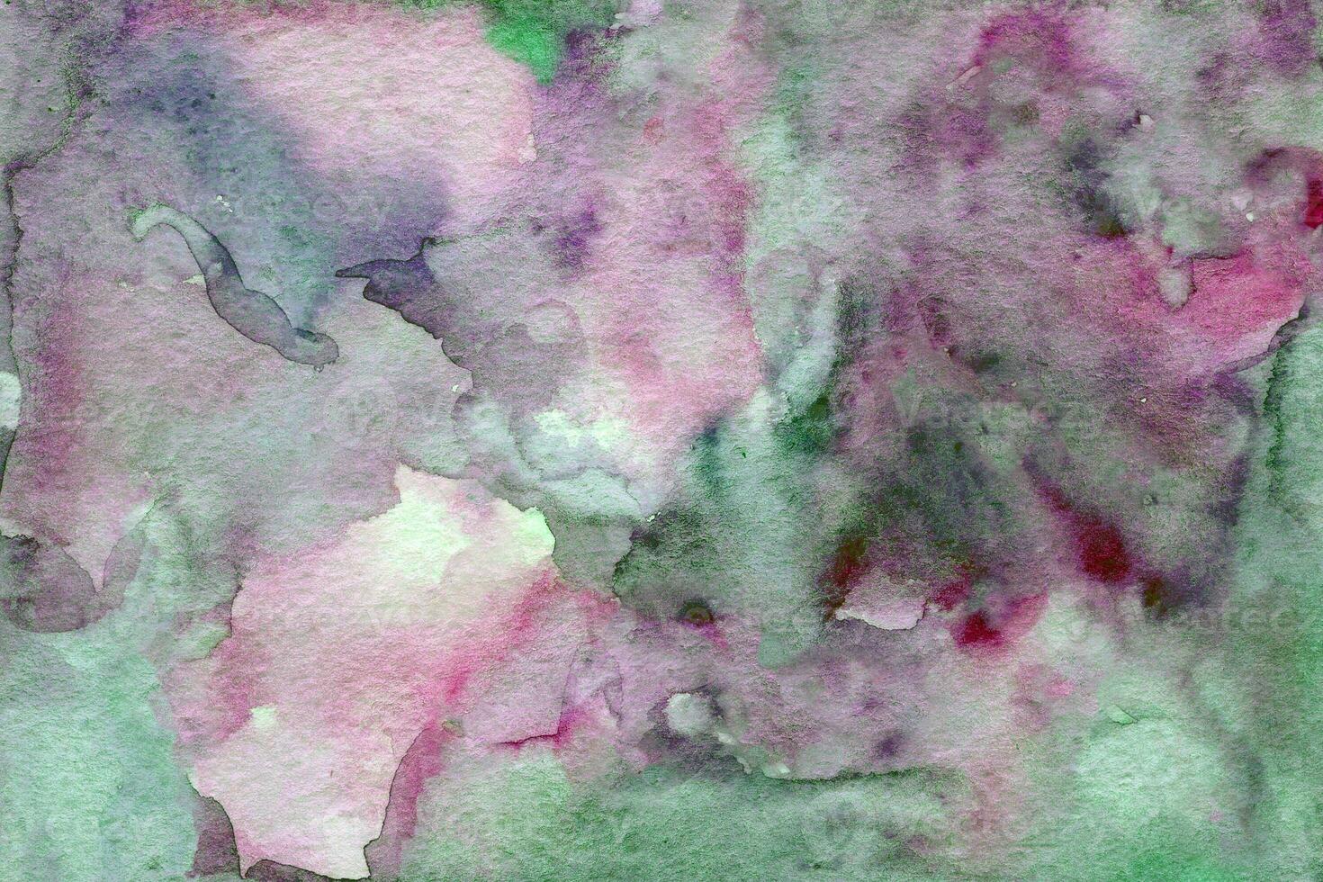 pink green watercolor background texture photo