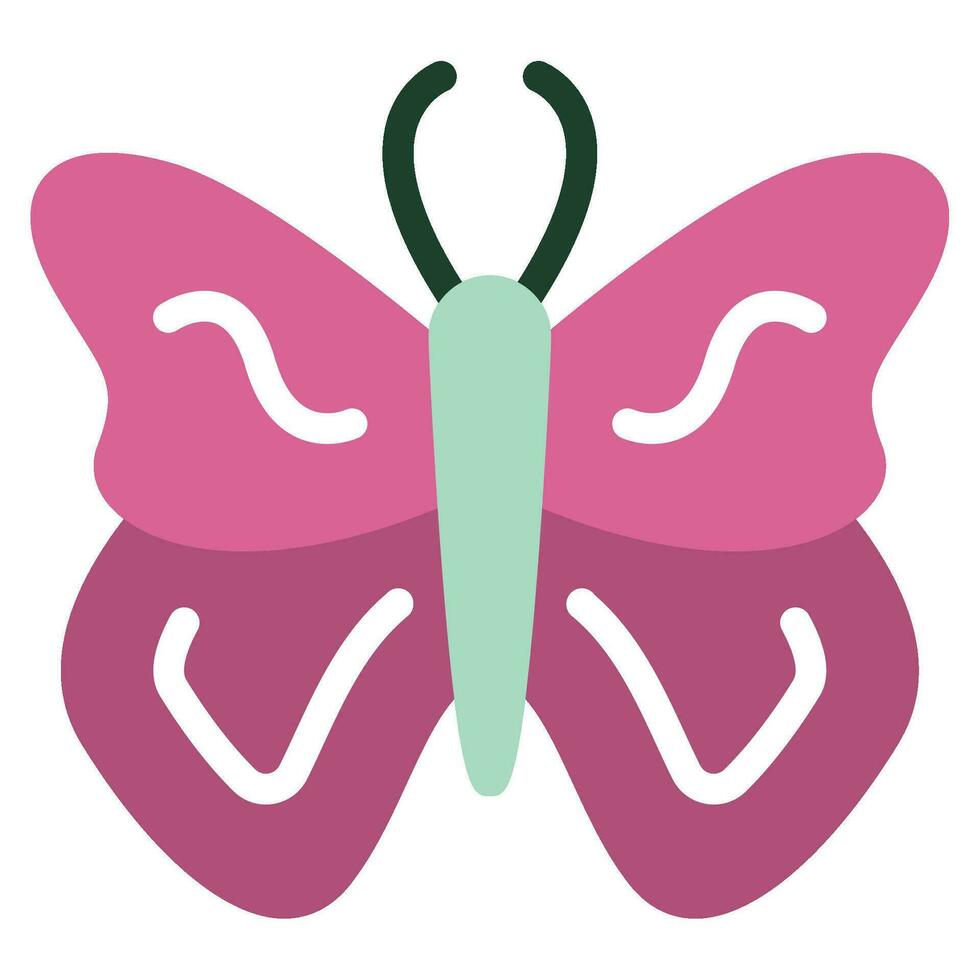 Pink Butterfly Icon vector