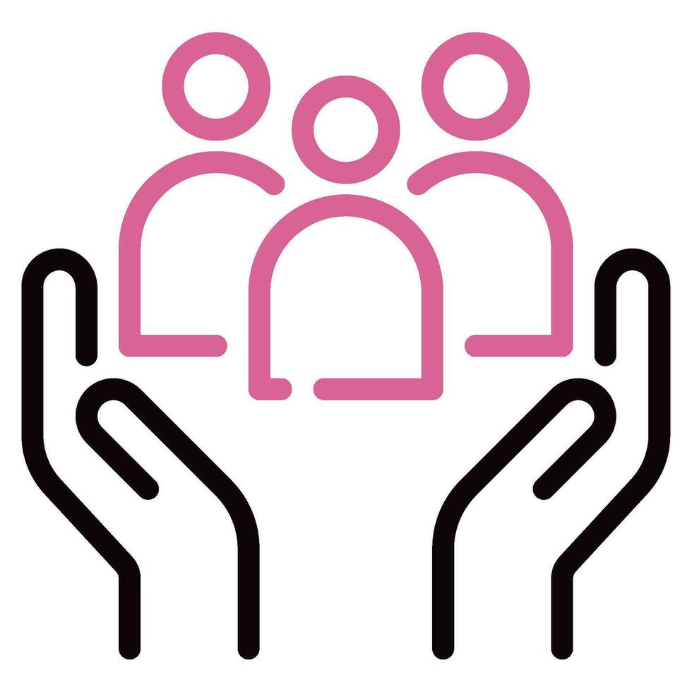 Supportive Community Icon vector