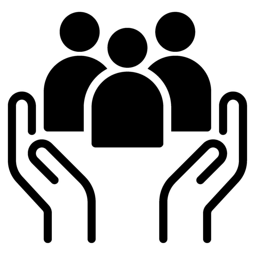 Supportive Community Icon vector