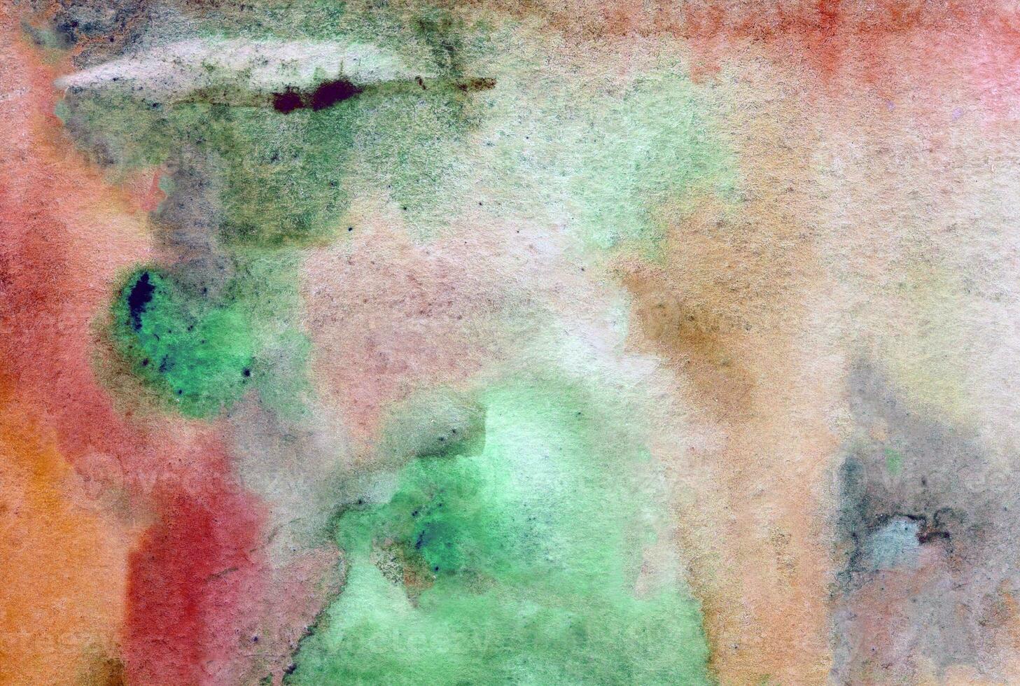 Gradient Red green watercolor background texture photo