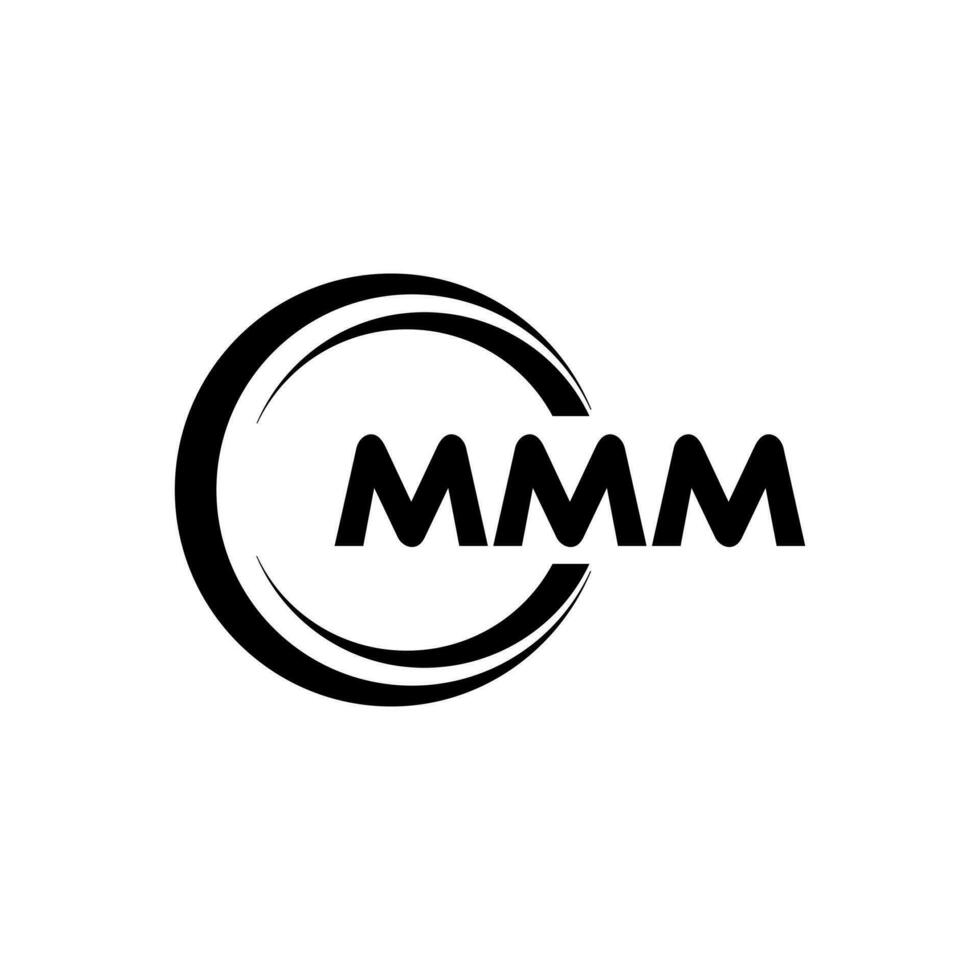 mmm logo diseño, inspiración para un único identidad. moderno elegancia y creativo diseño. filigrana tu éxito con el sorprendentes esta logo. vector