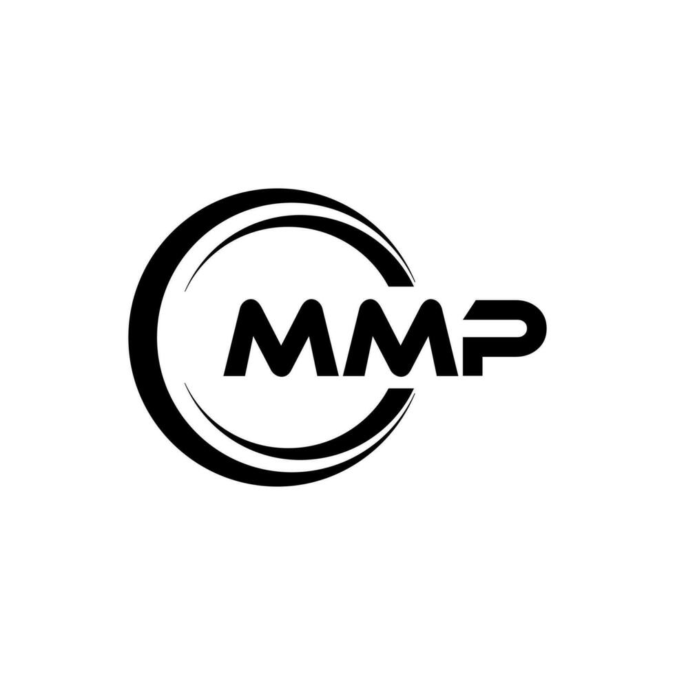 mmp logo diseño, inspiración para un único identidad. moderno elegancia y creativo diseño. filigrana tu éxito con el sorprendentes esta logo. vector