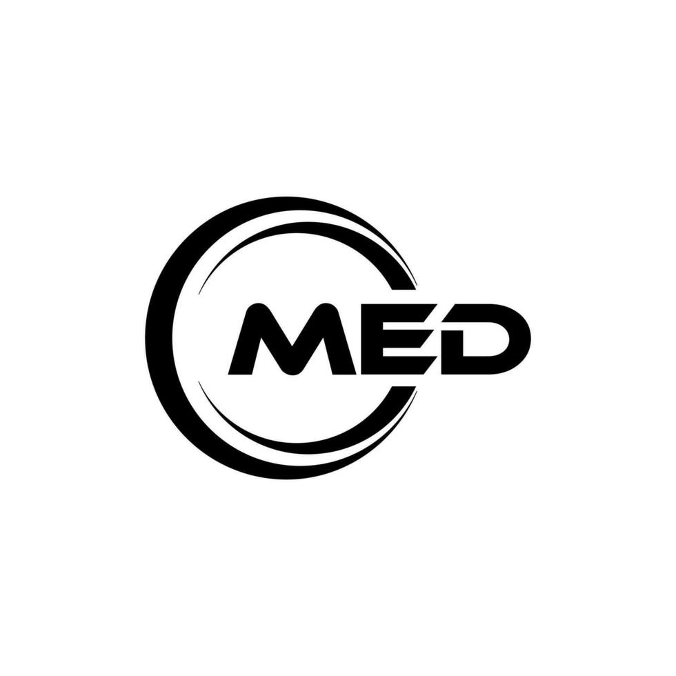 MED Logo Design, Inspiration for a Unique Identity. Modern Elegance and Creative Design. Watermark Your Success with the Striking this Logo. vector