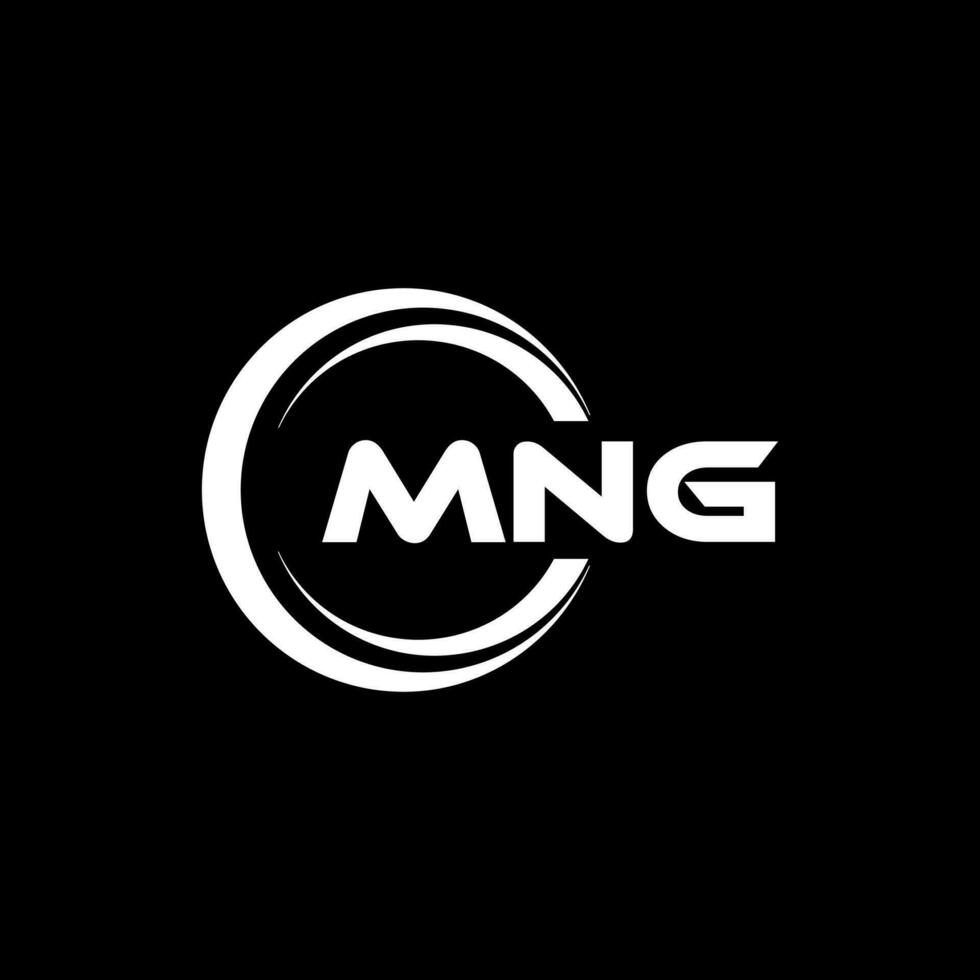 MNG Logo Design, Inspiration for a Unique Identity. Modern Elegance and Creative Design. Watermark Your Success with the Striking this Logo. vector