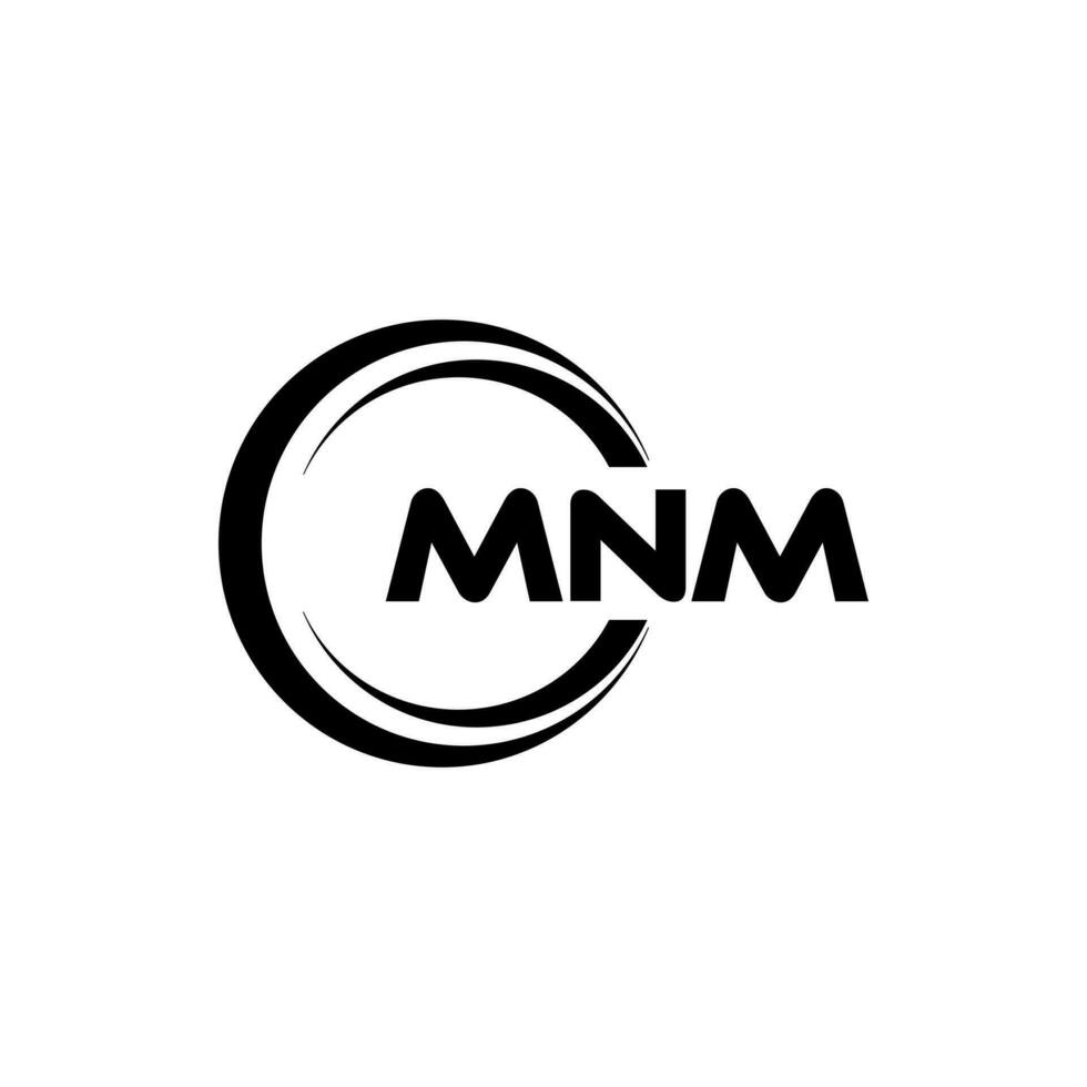 MNM Logo Design, Inspiration for a Unique Identity. Modern Elegance and Creative Design. Watermark Your Success with the Striking this Logo. vector