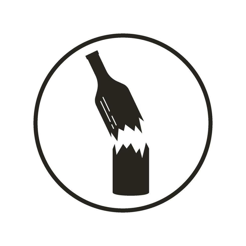 roto botella icono vector