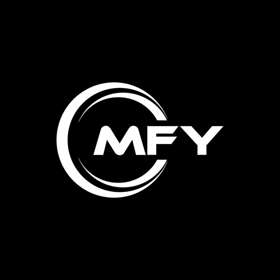 mfy logo diseño, inspiración para un único identidad. moderno elegancia y creativo diseño. filigrana tu éxito con el sorprendentes esta logo. vector