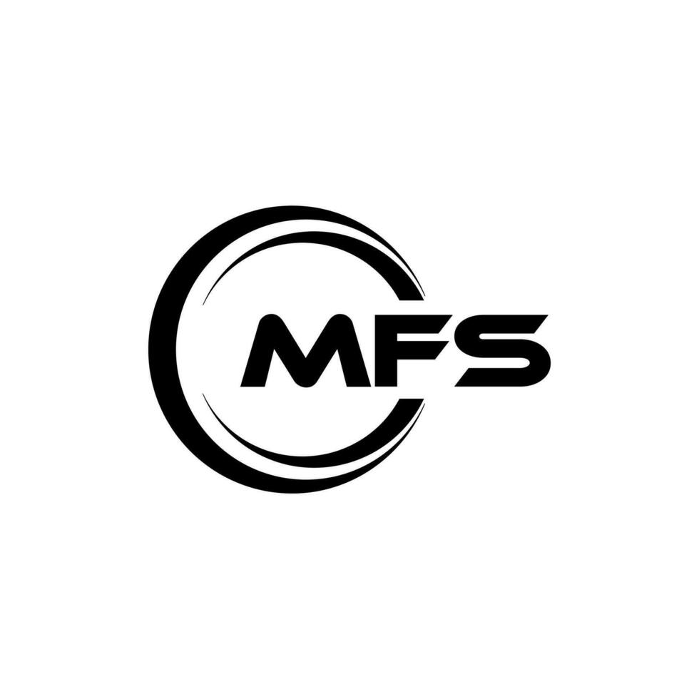 mfs logo diseño, inspiración para un único identidad. moderno elegancia y creativo diseño. filigrana tu éxito con el sorprendentes esta logo. vector