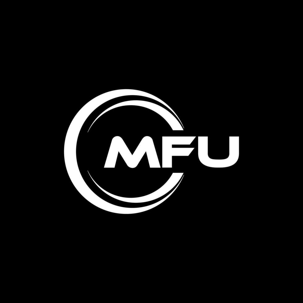 mfu logo diseño, inspiración para un único identidad. moderno elegancia y creativo diseño. filigrana tu éxito con el sorprendentes esta logo. vector