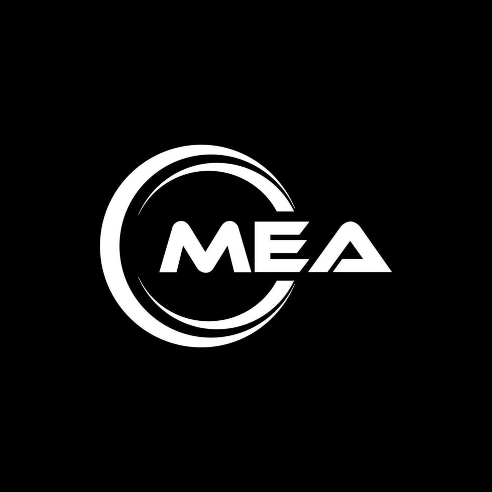 mea logo diseño, inspiración para un único identidad. moderno elegancia y creativo diseño. filigrana tu éxito con el sorprendentes esta logo. vector