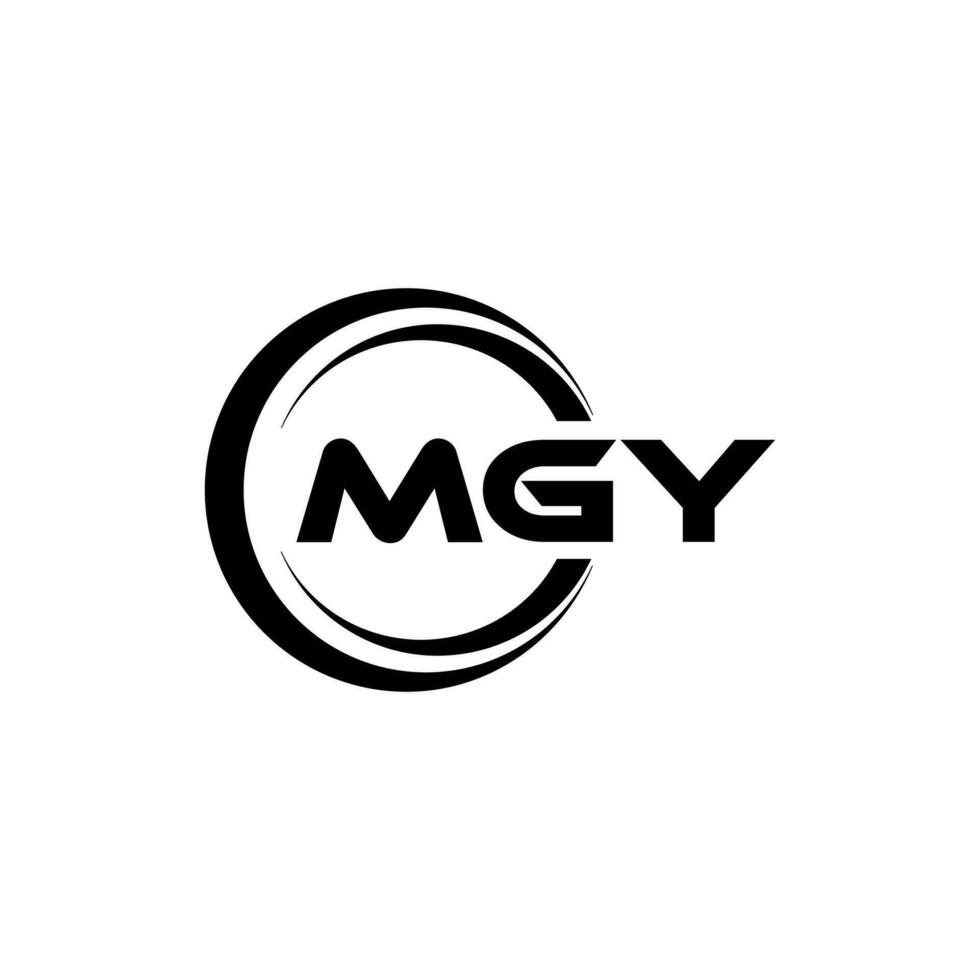 mgy logo diseño, inspiración para un único identidad. moderno elegancia y creativo diseño. filigrana tu éxito con el sorprendentes esta logo. vector