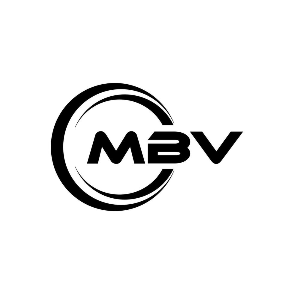 mbv logo diseño, inspiración para un único identidad. moderno elegancia y creativo diseño. filigrana tu éxito con el sorprendentes esta logo. vector