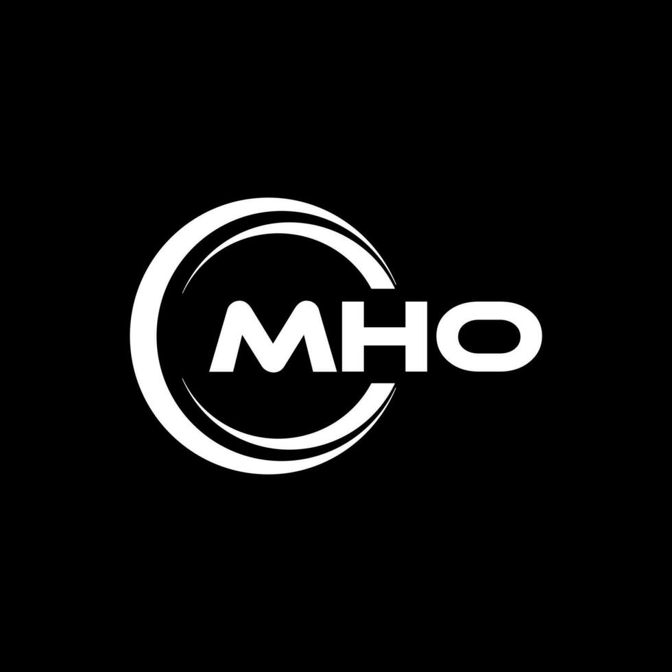 mho logo diseño, inspiración para un único identidad. moderno elegancia y creativo diseño. filigrana tu éxito con el sorprendentes esta logo. vector