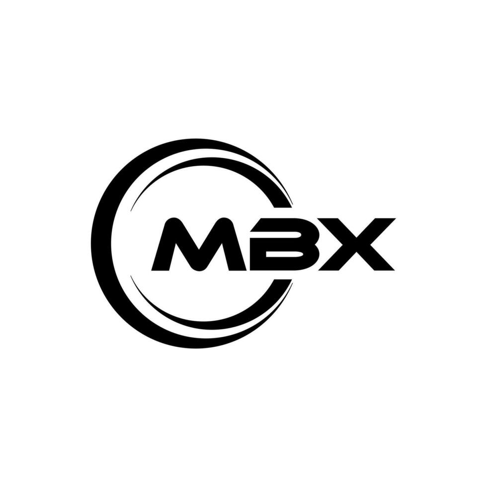 MBX Logo Design, Inspiration for a Unique Identity. Modern Elegance and Creative Design. Watermark Your Success with the Striking this Logo. vector