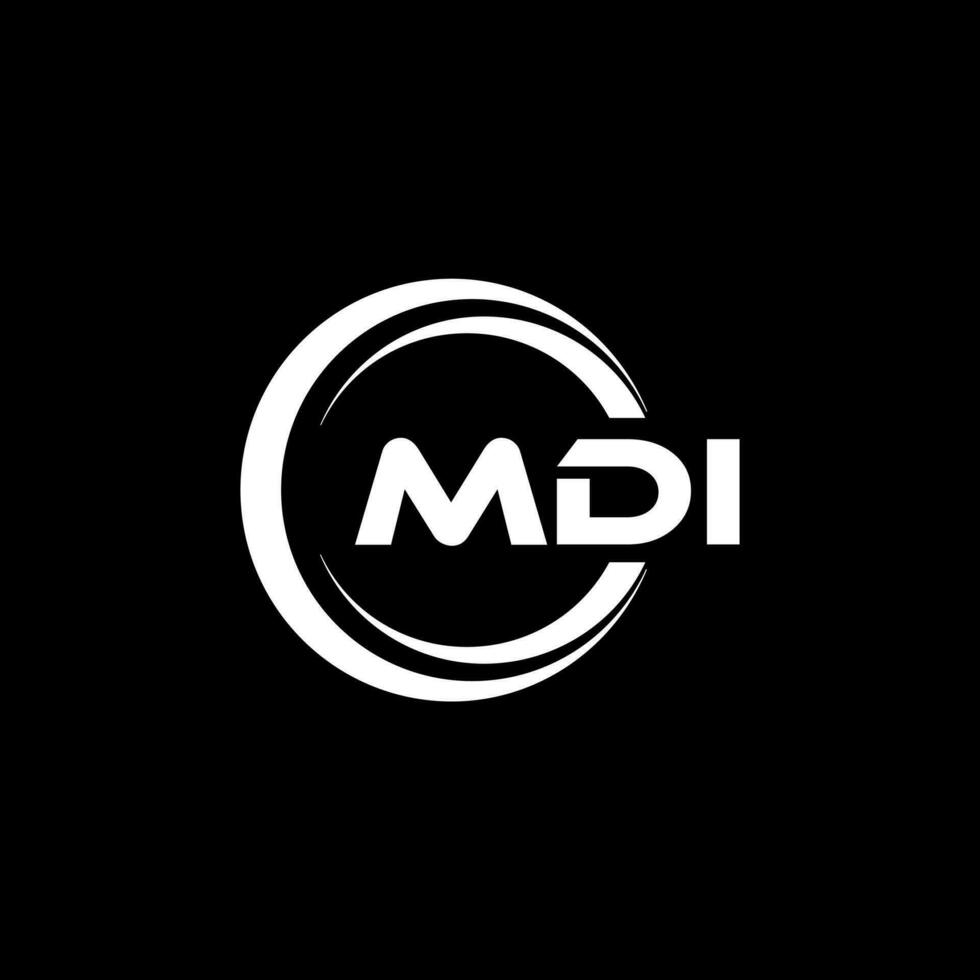 mdi logo diseño, inspiración para un único identidad. moderno elegancia y creativo diseño. filigrana tu éxito con el sorprendentes esta logo. vector