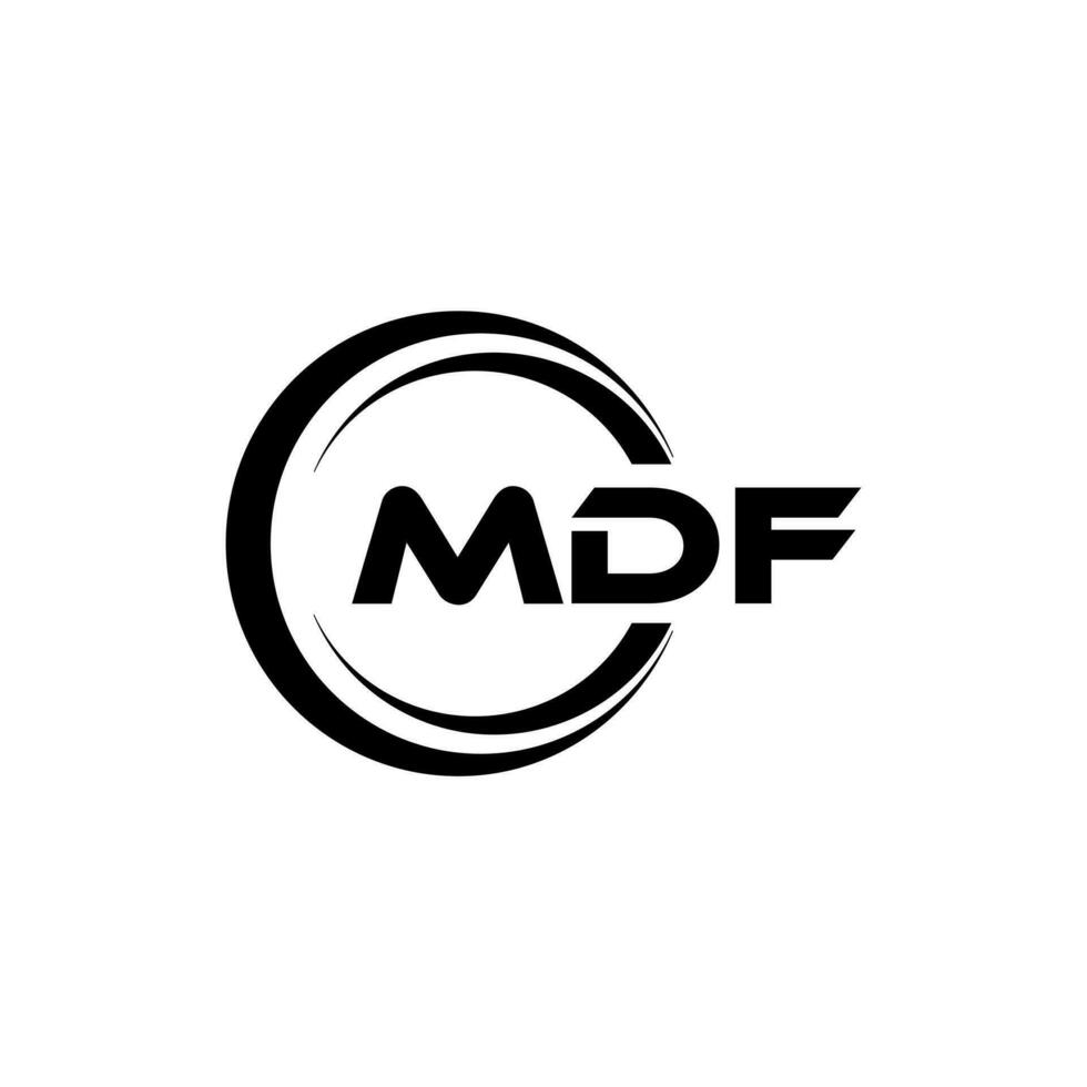 mdf logo diseño, inspiración para un único identidad. moderno elegancia y creativo diseño. filigrana tu éxito con el sorprendentes esta logo. vector