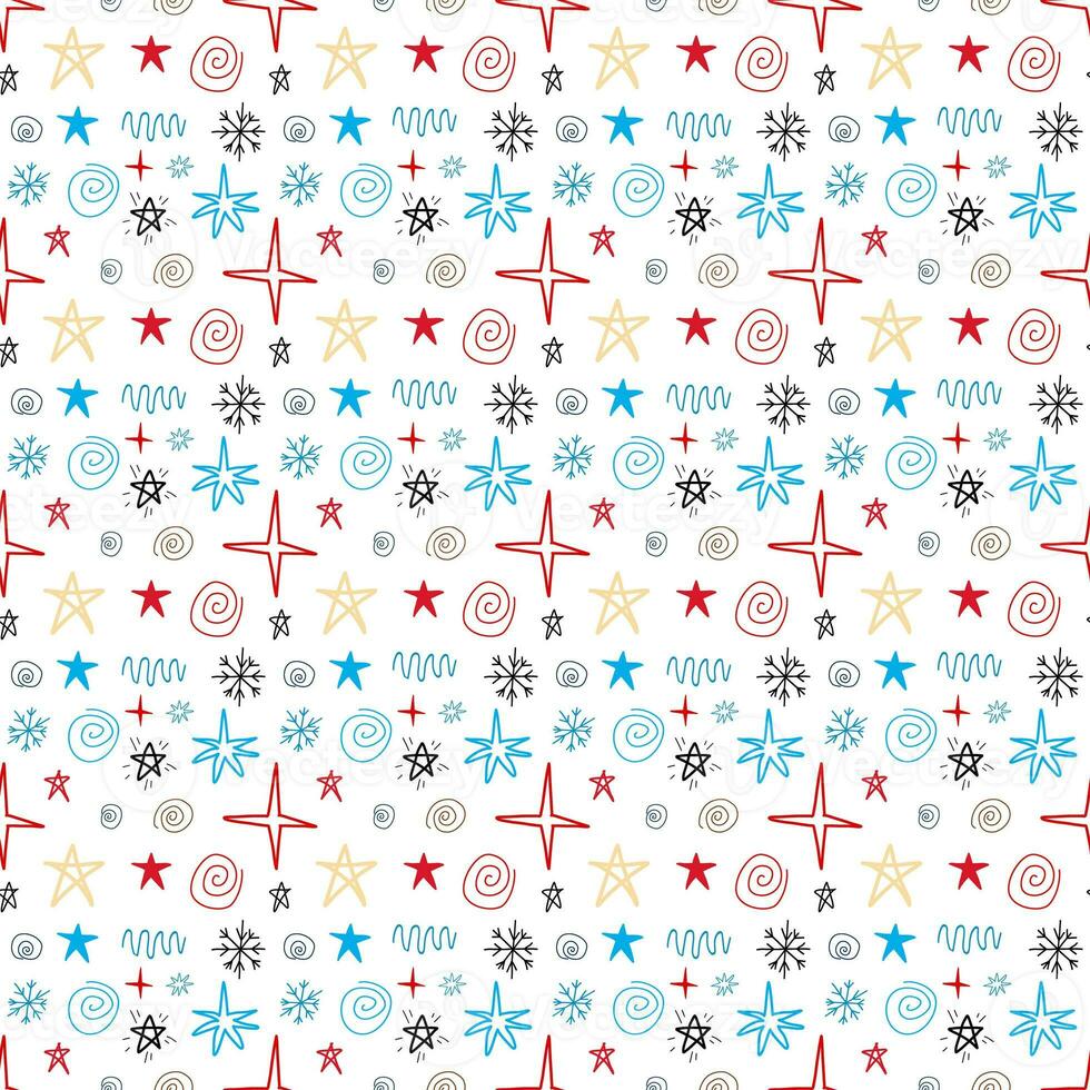 Abstract background with chaotic stars pattern photo