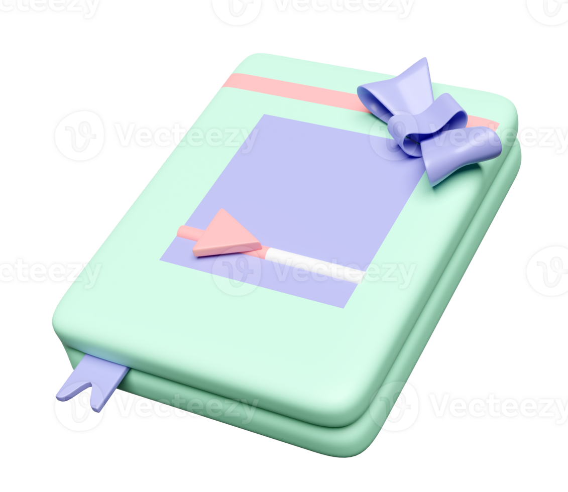 Giving gifts for online training courses with 3d video player, ribbon, book isolated. online training course, education, knowledge creates ideas concept, 3d illustration render png